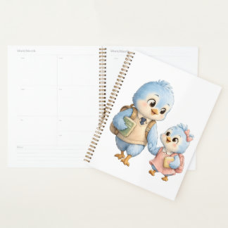 Cute Bird Wekelijkse Planner Notitieboek