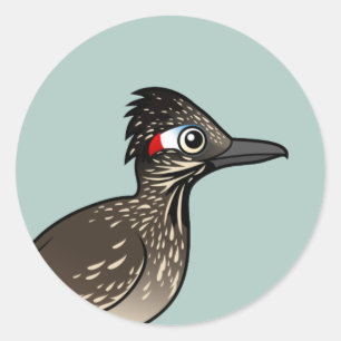 Cute Birdorable Roadrunner Ronde Sticker