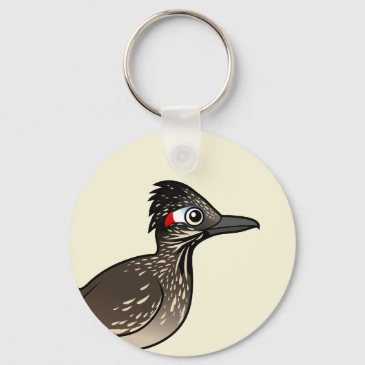 Cute Birdorable Roadrunner Sleutelhanger (Voorkant)