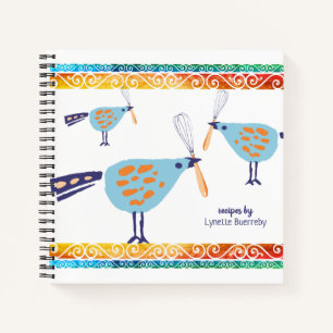 Cute birds chuchoter recette personnalisée livre d