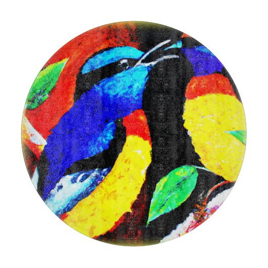 Cute Birds Couple. Bestel nu Snijplank (Voorkant)