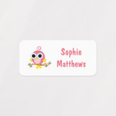 Cute Birds Custom Personalized Name Clothing Labels (Design 1)