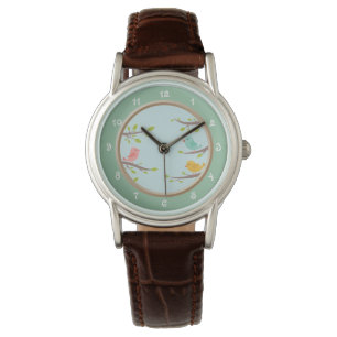 Cute Birds Horloge