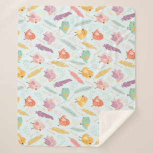 Cute Birds Sherpa Deken