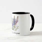 Cute Birth Month Flowers/Juli Larkspur Mok (Voorkant rechts)