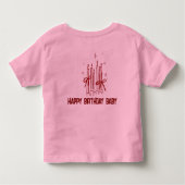 Cute Birthday Candle T-Shirt for Kids (Dos)