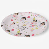 Cute Birthday Fairy Personalized Party Papieren Bordje (Gekanteld)