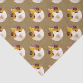 Cute Birthday Guinea Pig Pattern Tissuepapier (Detail)