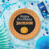 Cute Birthday Halloween Paper Borden Papieren Bordje (Feest)