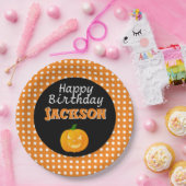 Cute Birthday Halloween Paper Borden Papieren Bordje (Feest)