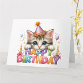 Cute Birthday-kaart Kaart (Gele Bloem)