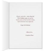 Cute Birthday MIlestone Card Great Granddaughter (Intérieur (Droit))