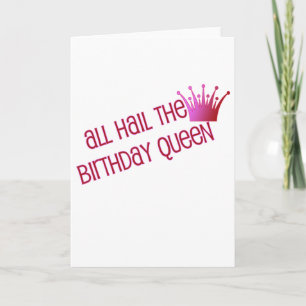 Cute, "Birthday Queen" Kaart