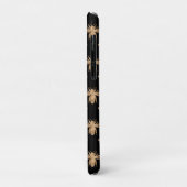Cute Black and Gold Queen Bee Monogram Case-Mate iPhone Case (Achterkant/links)