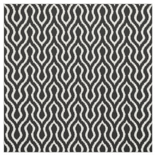 Cute black and white chevron ikat patroon stof