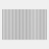 Cute Black and White Minimalist Pattern Inpakpapier Vel (Voorkant 2)