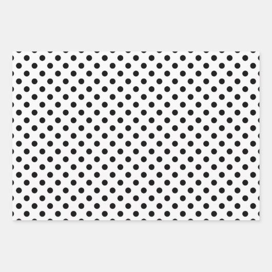 Cute Black and White Minimalist Pattern Inpakpapier Vel (Voorkant)