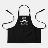 Cute Black and White Personalized Chef Schort (Voorkant)