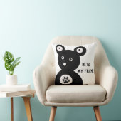 Cute Black Beer Cushion Kussen (Stoel)