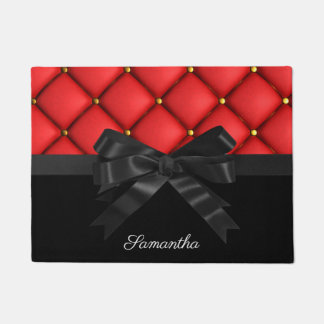 Cute Black Bow Deurmat