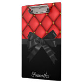 Cute Black Bow Klembord (Links)