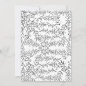 Cute Black Bow She's Tying The Knot Bridal Shower Kaart (Achterkant)