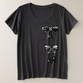 Cute Black Bows Graphic T shirt