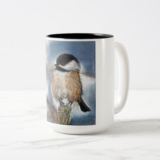 Cute Black Capped Chickadee Mok (Voorkant rechts)