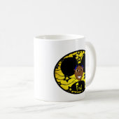 Cute Black Cartoon Girl Fino Koffiemok (Voorkant rechts)