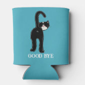 Cute Black Cat Blikjeskoeler (Achterkant)