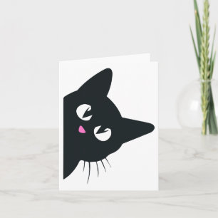 Cute Black Cat Halloween Costume Kitten Kinderen T Kaart