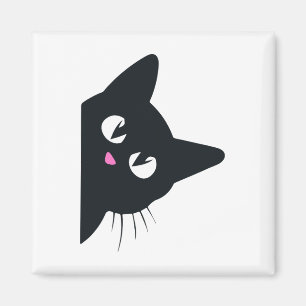 Cute Black Cat Halloween Costume Kitten Kinderen T Magneet