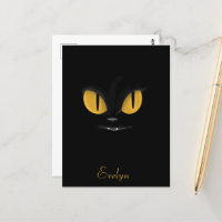 Cute Black Cat met Bright gele ogen
