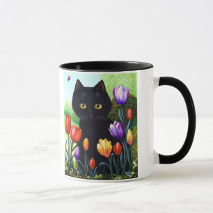 Cute Black Cat Originele art Tulk Creationarts Mok