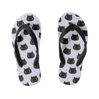Cute Black Cat Polka Dot Pattern