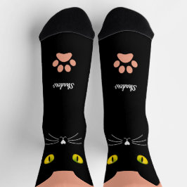 Cute Black Cat Socks Gift for Cat Lovers Sokken