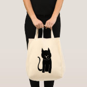 Cute Black Cat Tote Bag (Voorkant (product))