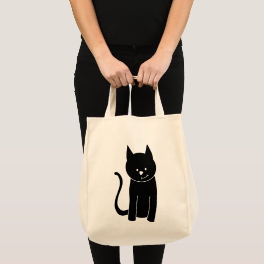 Cute Black Cat Tote Bag (Voorkant (product))