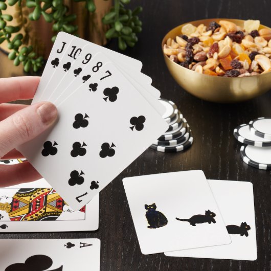 Cute Black Cats Pokerkaarten (Insitu)
