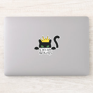 Cute Black Cats zijn de Kings Sticker