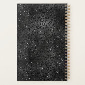 Cute Black Cheetah Leopard Peau Imprimer Animal (Dos)