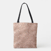 Cute Black Cheetah Leopard Skin Print Patroon Draagtas (Achterkant)