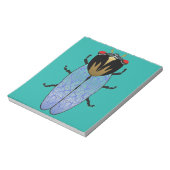 Cute Black Cicada Notitieblok (Gedraaid)