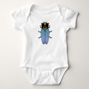 Cute Black Cicada Romper