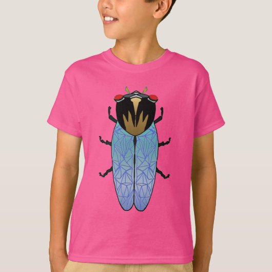 Cute Black Cicada T-shirt (Voorkant)