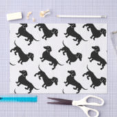 Cute Black Dachshund Pattern Tissuepapier (Craft)
