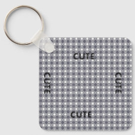 CUTE_ BLACK EN DARK GRAY SLEUTELHANGER