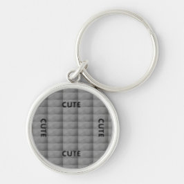 CUTE_ BLACK EN DEEP GRAY SLEUTELHANGER