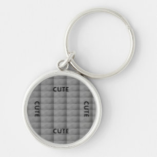 CUTE_ BLACK EN DEEP GRAY SLEUTELHANGER