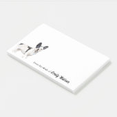 Cute Black en White French Bulldog Post-it® Notes (Schuin)